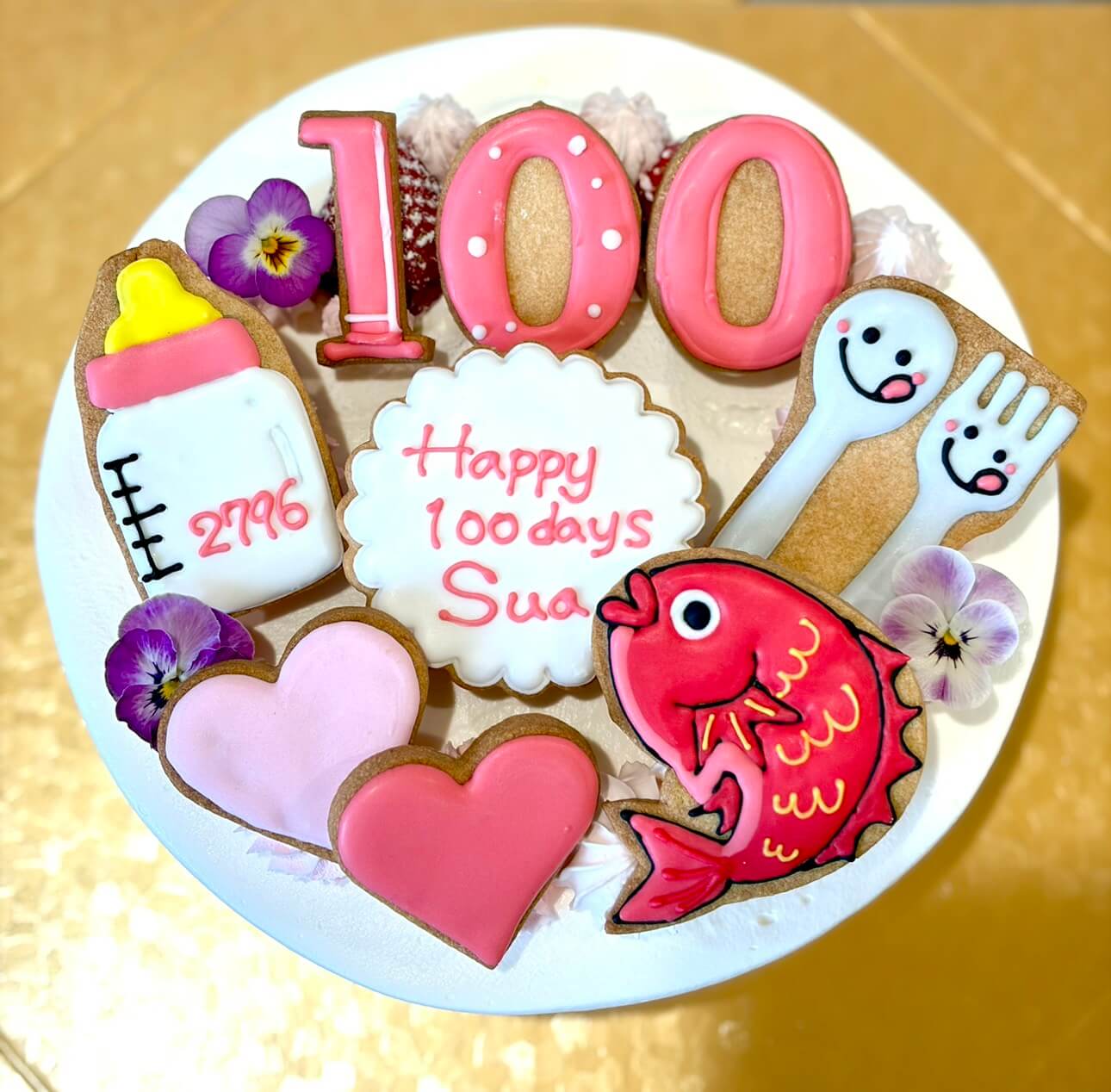 100日祝いケーキ